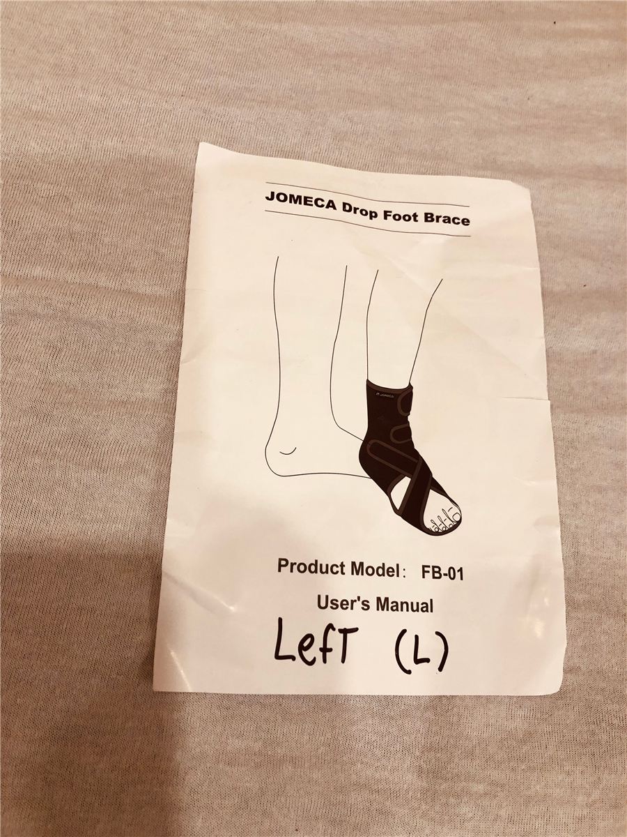 Orthèse de pied tombant JOMECA gauche – Modèle FB-01