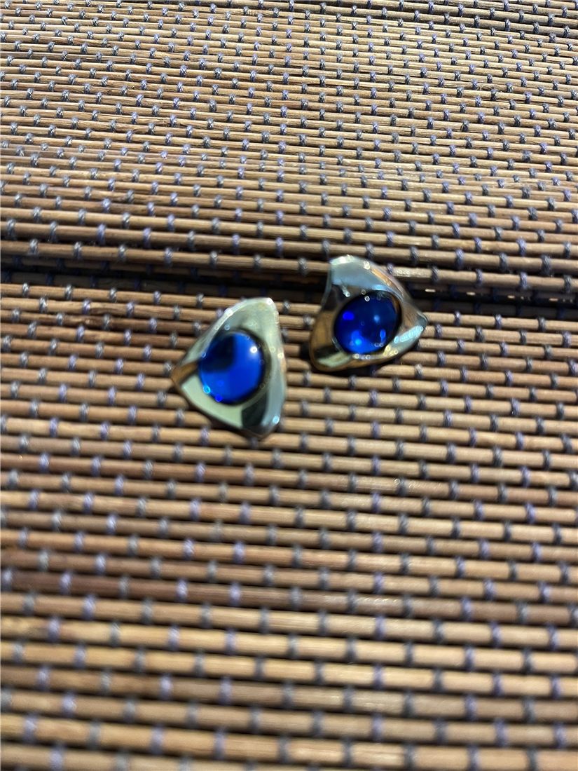 Boucles « Petit cœur » — bleu
