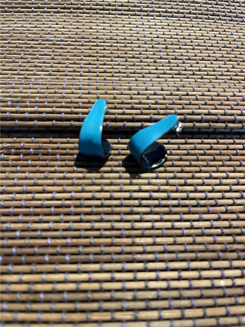 Boucles « Turquoise » — émail