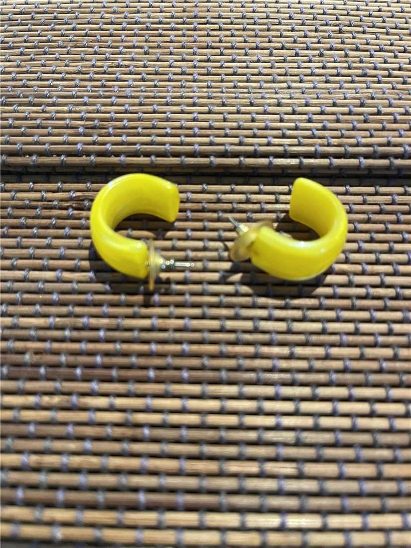Boucles « Créoles soleil » — jaune