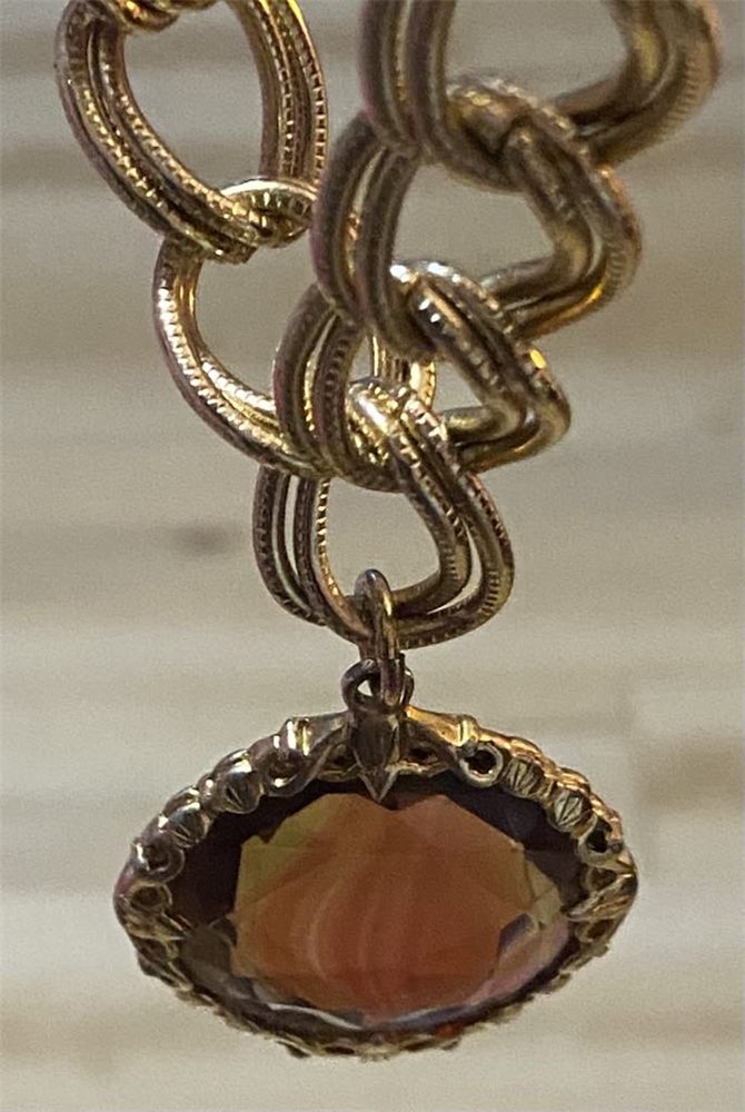 Collier « Agate » — chaîne & pendentif cabochon