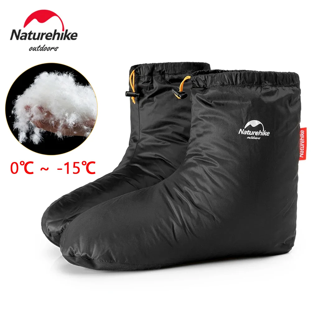 Chaussons en duvet Naturehike — ultra chauds (0 à −15 °C)