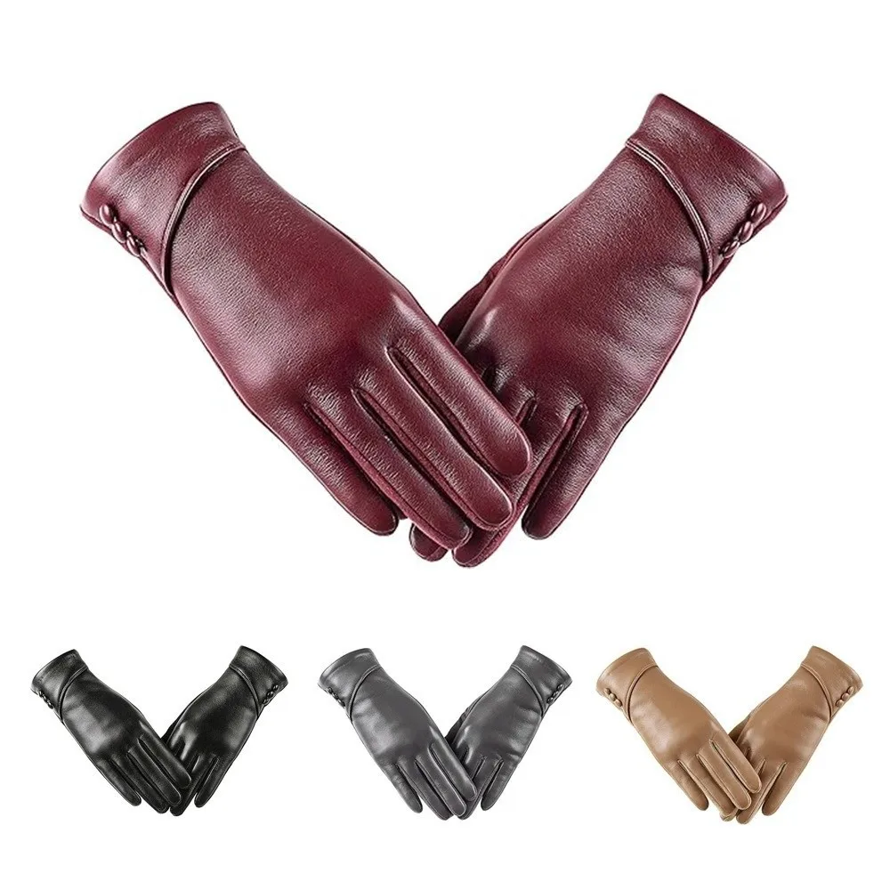 Gants en cuir doublés — chauds et élégants