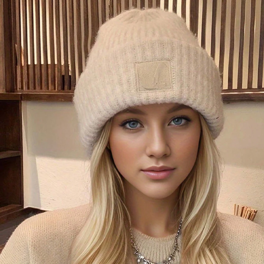 Tuque en grosse maille à pompon