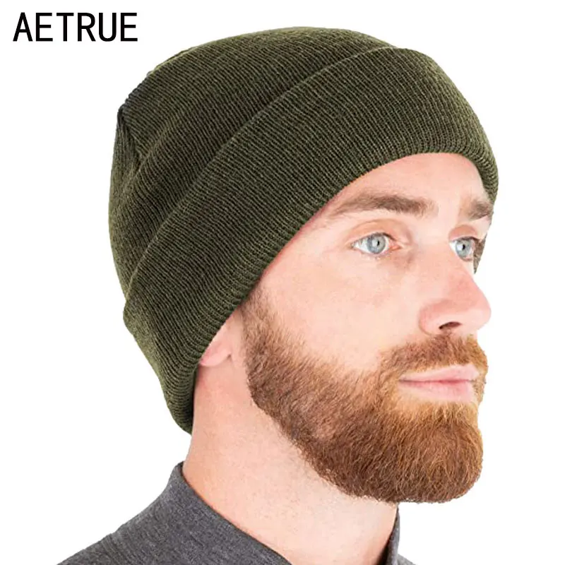 Tuque en tricot unie (unisexe)